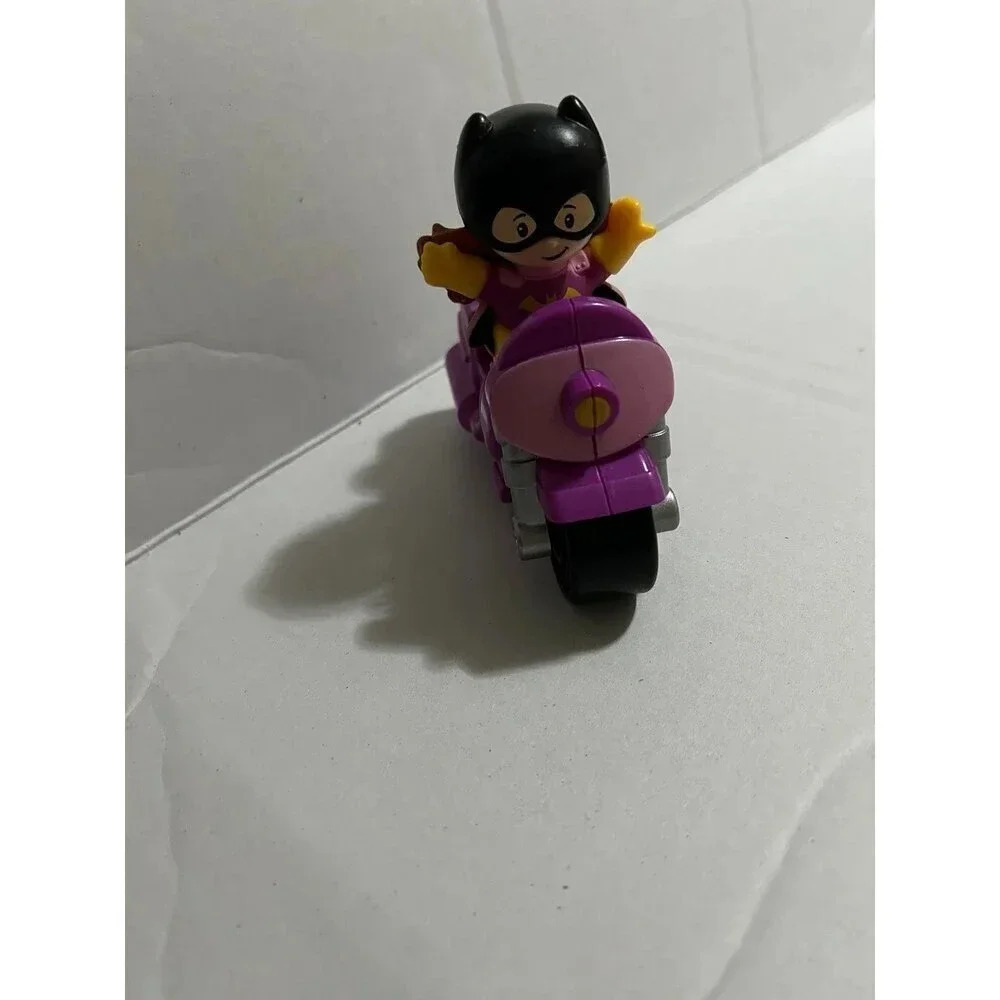 Fisher Price Little People DC Super Friends Batgirl Figure and Motorcycle